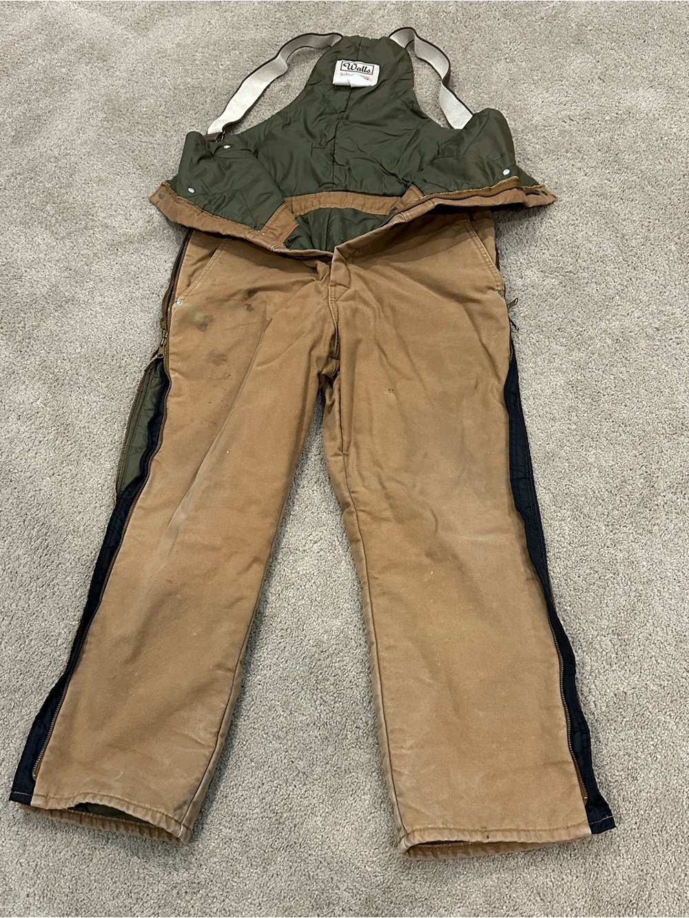 Walls Two-Tone Blizzard-Pruf Work Bib Pants